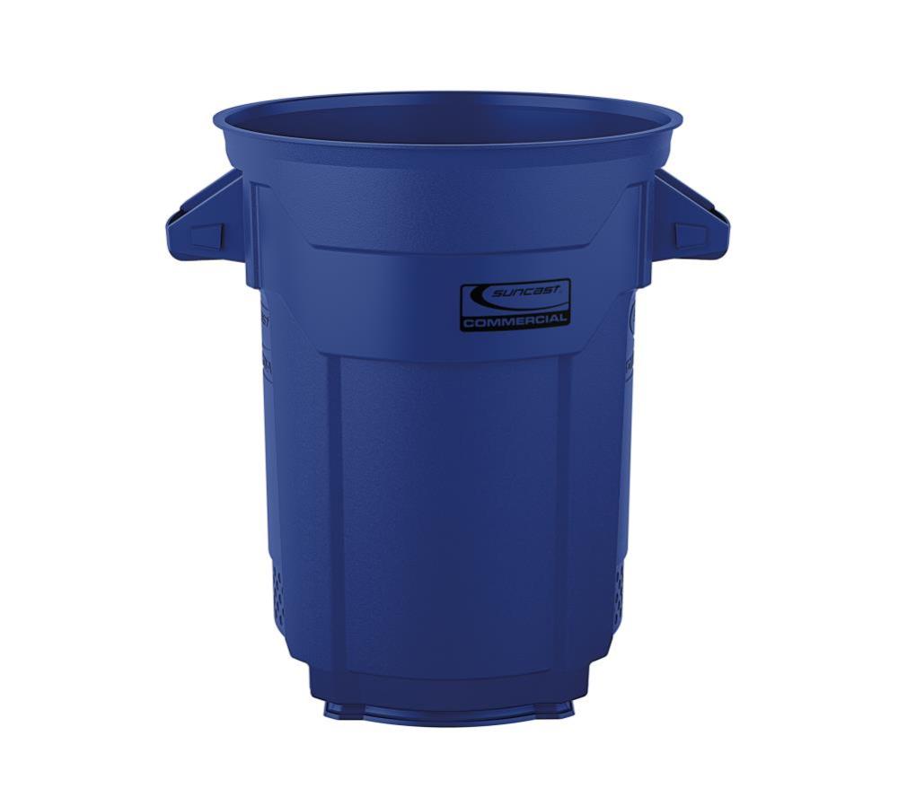 Suncast Plastic Utility Trash Can – 20 Gallon Blue - Flockneti