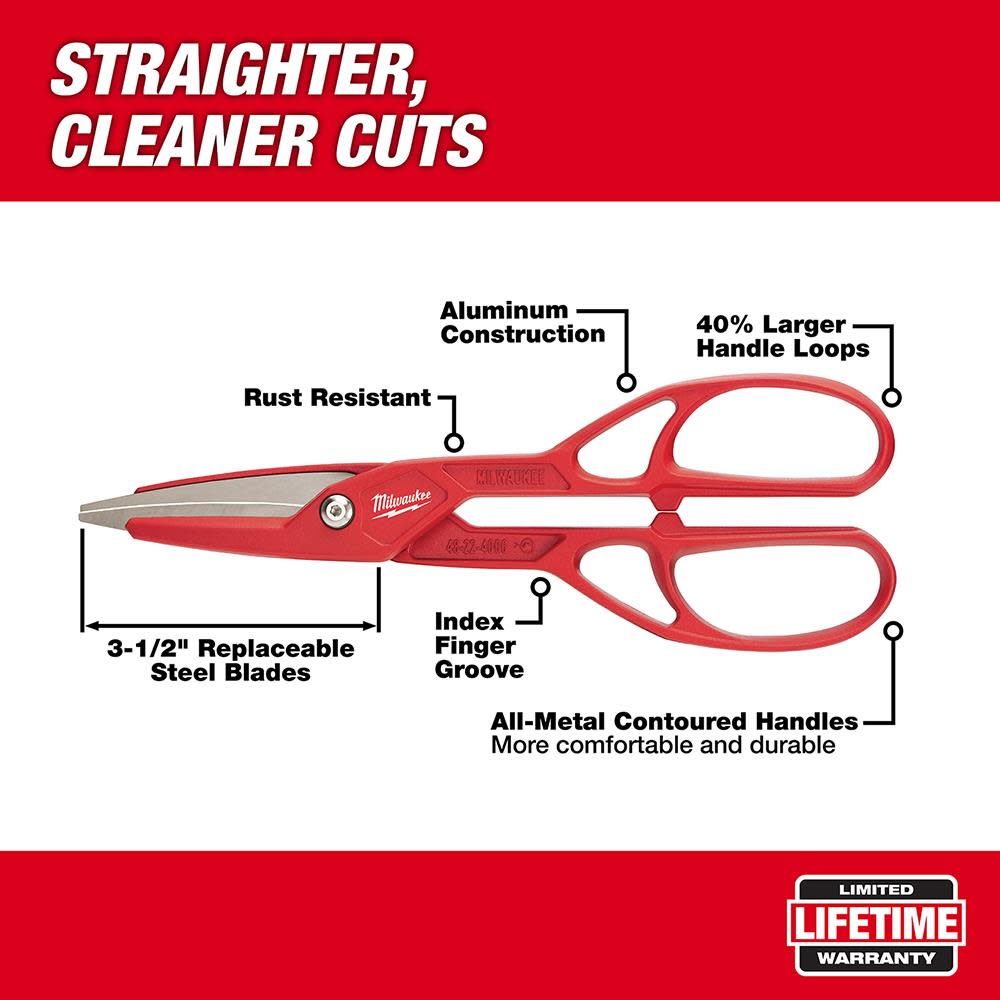 Milwaukee 13 in. Lightweight Tinner - Flockneti