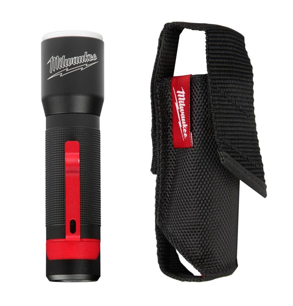 Milwaukee 325-Lumen LED Focusing Flashlight with Holster - Flockneti
