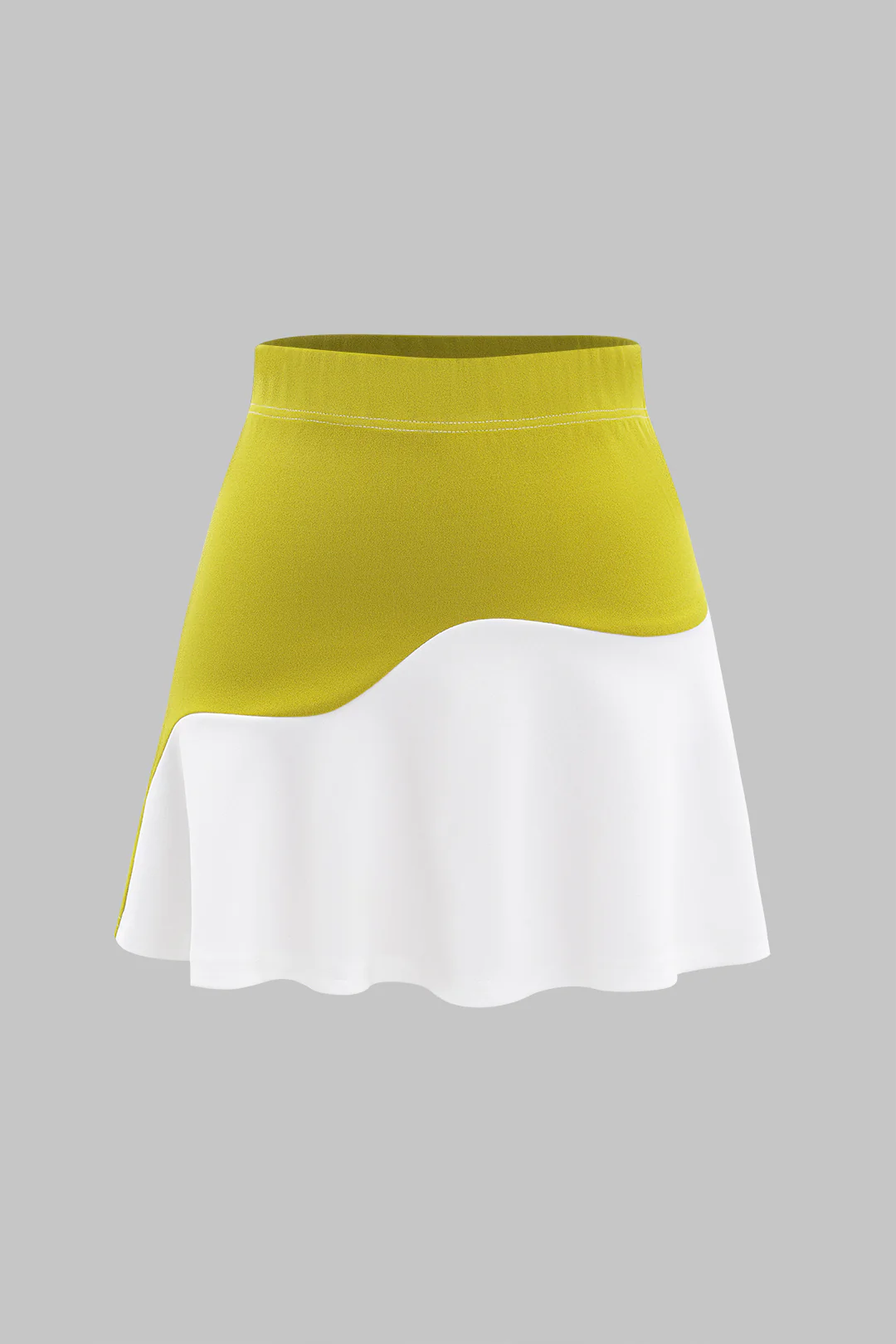 Asymmetrical Patchwork Skirt - Flockneti