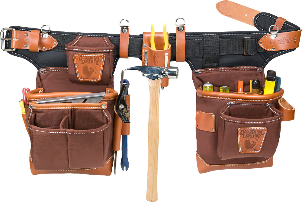 Occidental Leather Adjust-to-Fit Fat Lip Tool Bag Set – Cafe - Flockneti