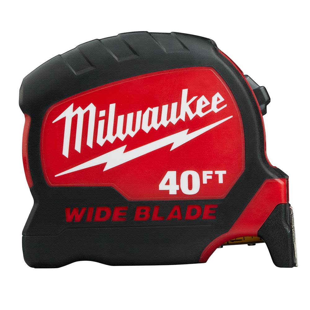 Milwaukee 40Ft Wide Blade Tape Measure - Flockneti