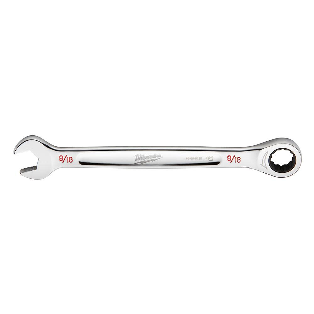 Milwaukee 9/16 in. SAE Ratcheting Combination Wrench - Flockneti