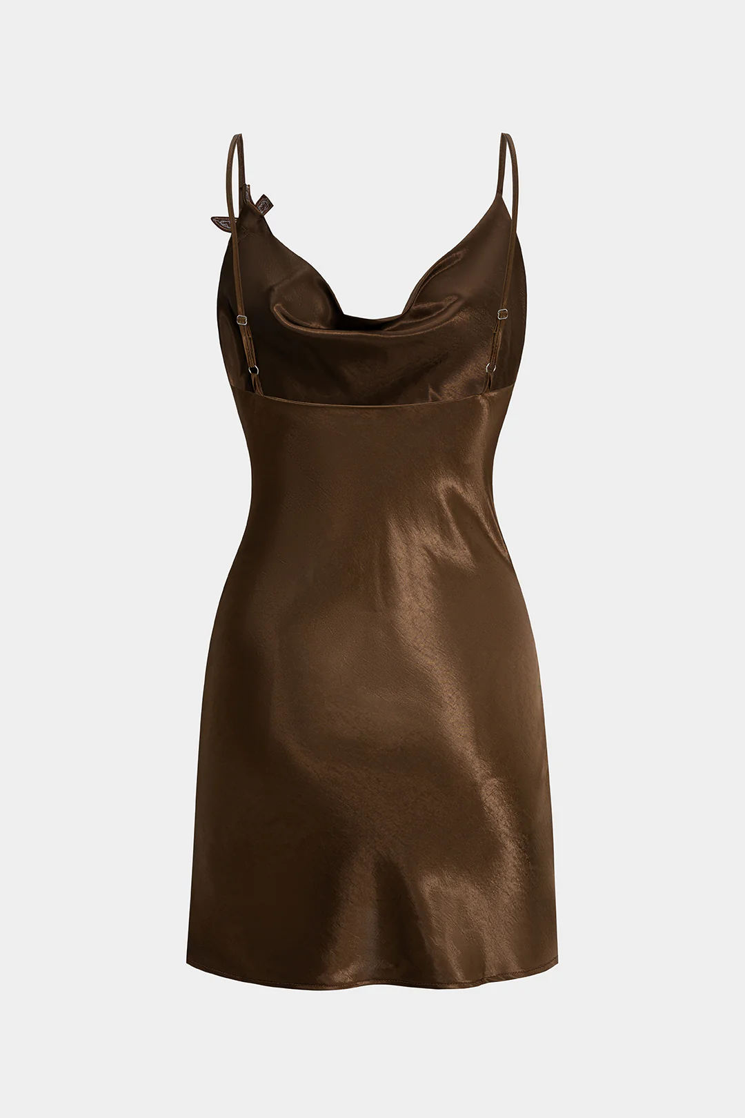 Satin Sequins Appliques Zipper Backless Sleeveless Mini Dress - Flockneti