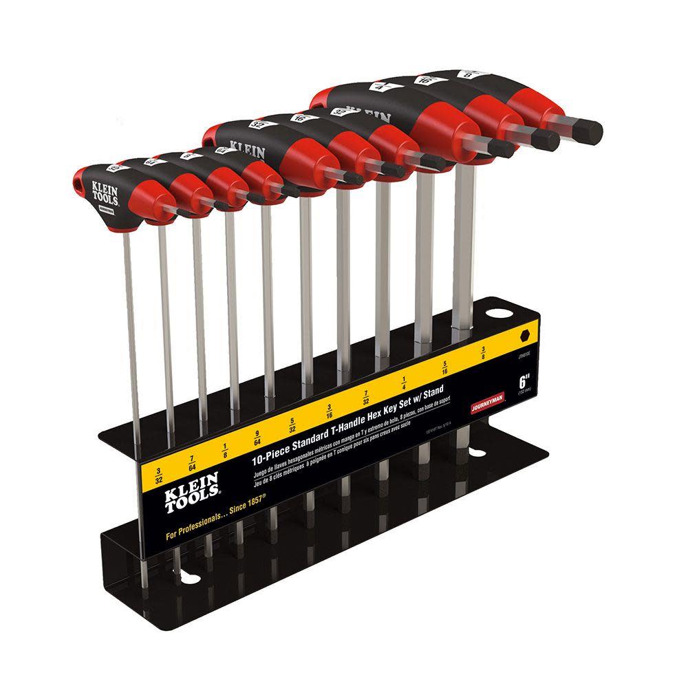 Klein Tools 6″ SAE T-Handle Set 10 Pc - Flockneti