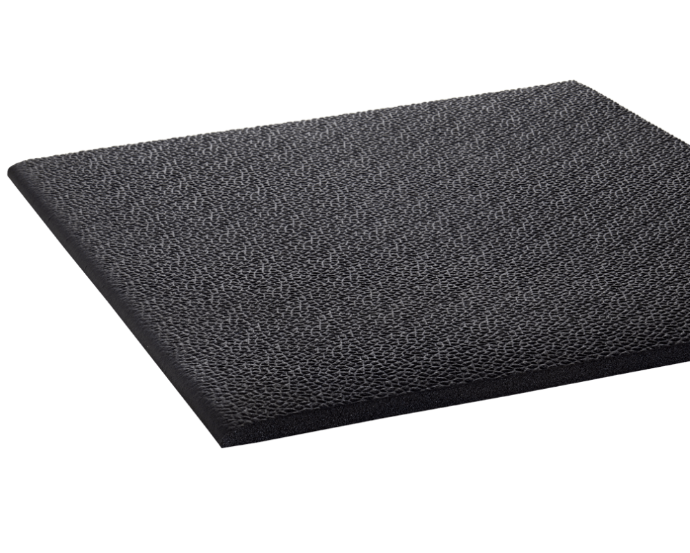 Crown Mats 2′ x 5′ Tuff-Spun 411 Anti-Fatigue Mat – Black Pebble - Flockneti