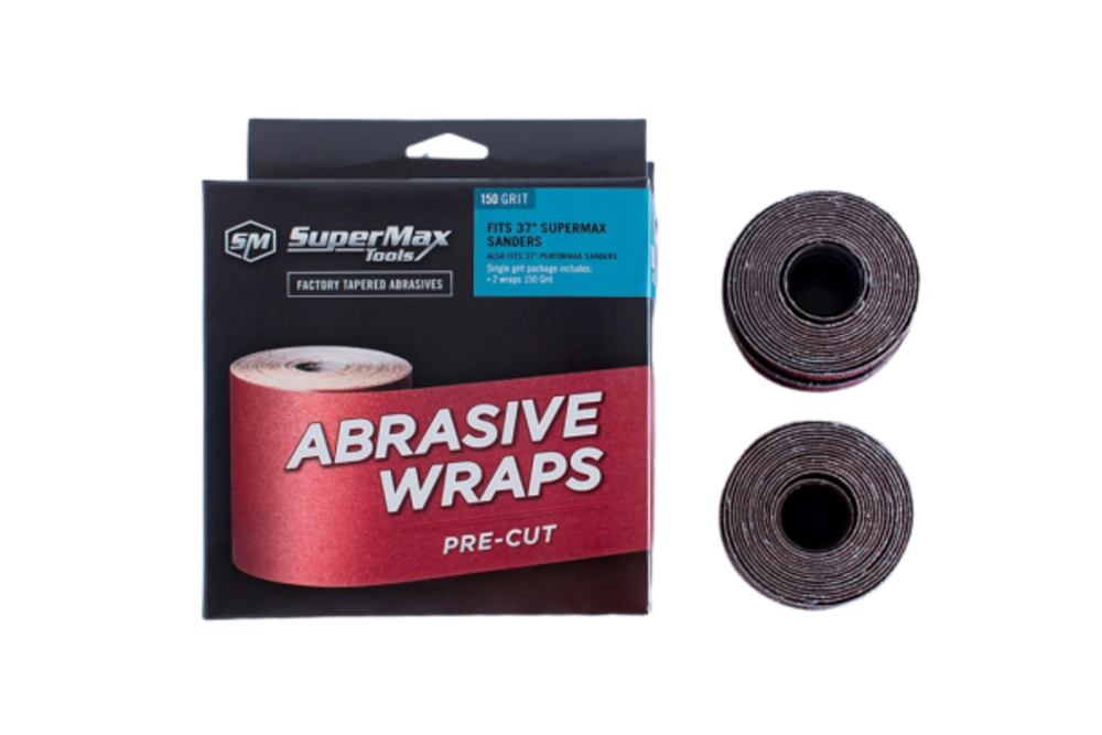 Supermax Tools 150 Grit: 37 In. Drum Sander Abrasive – 2 Wraps - Flockneti