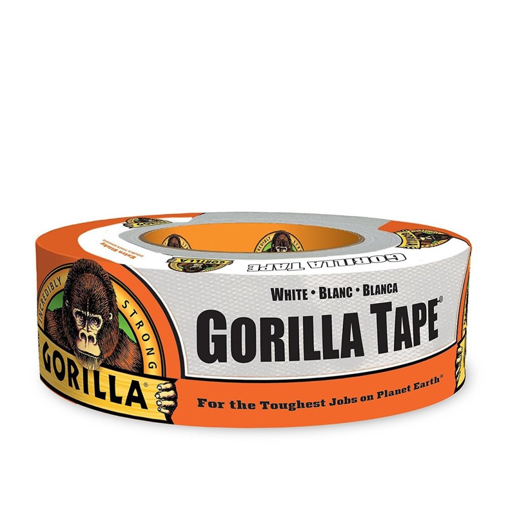 Gorilla Glue 1.88 In. Width x 30 Yd. Length Multi-Purpose White Duct Tape - Flockneti