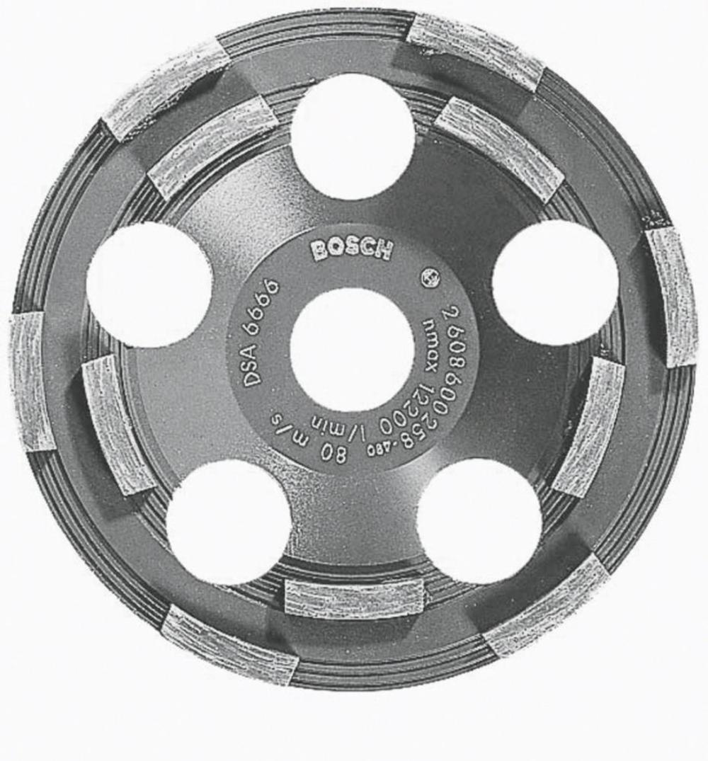 Bosch 5″ Double Row Segmented Diamond Cup Wheel for Coating Removal - Flockneti