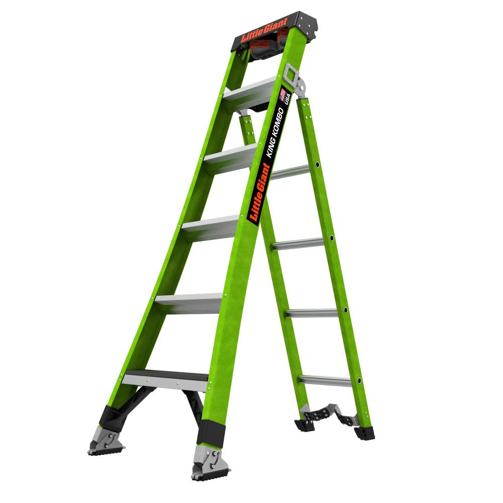 Little Giant Safety KING KOMBO Ladder Technical 6′ ANSI Type IAA 375 lb - Flockneti