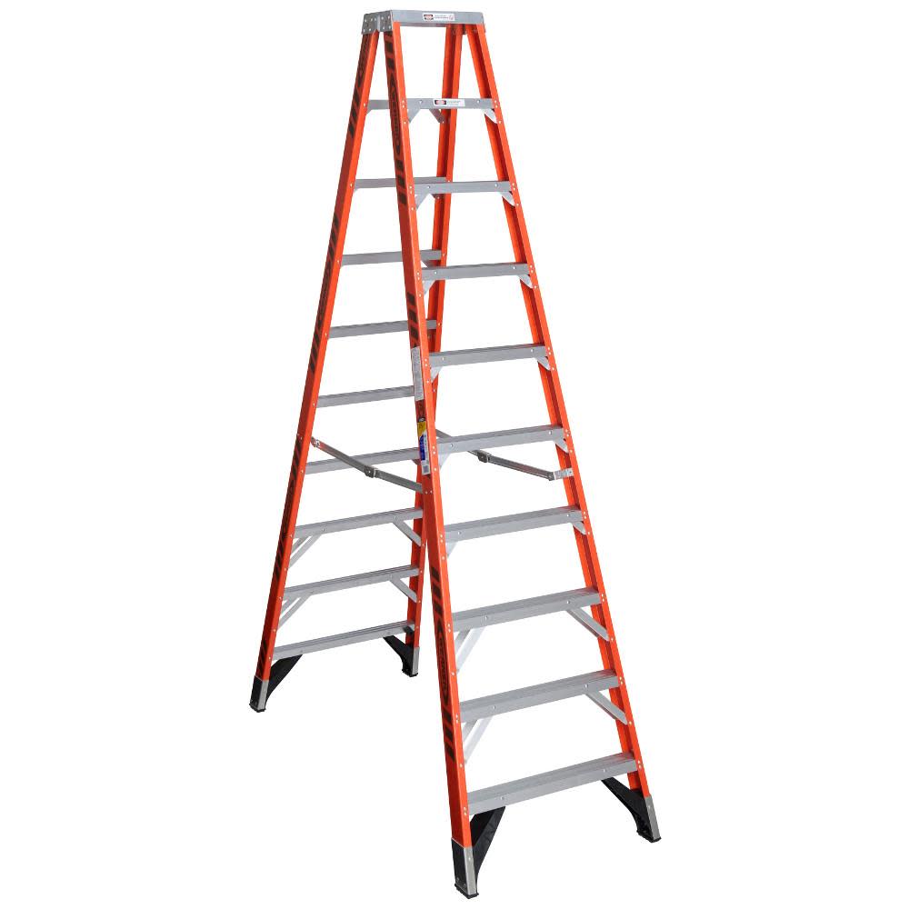 Werner 10 Ft. Type IAA Fiberglass Twin Ladder - Flockneti