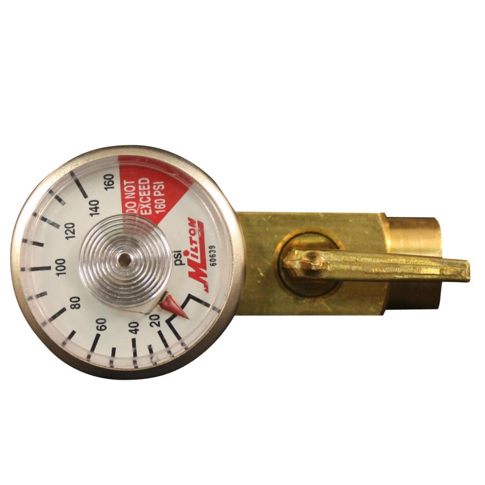 Milton In-Line Regulator with Dial Gage 1/4 In. NPT - Flockneti