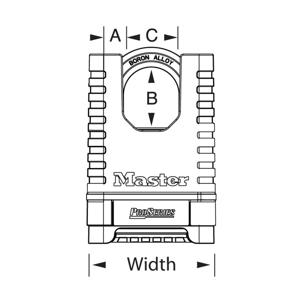 Master Lock ProSeries Padlock 2 1/4″ Resettable Combination 1pk - Flockneti