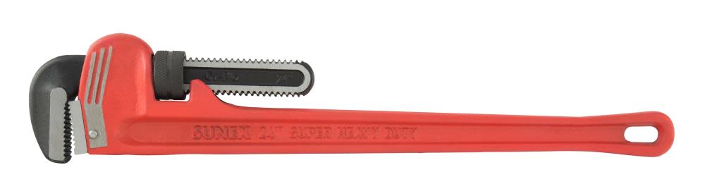 Sunex 24 In. Aluminum Super Heavy Duty Pipe Wrench Phosphates Jaws - Flockneti
