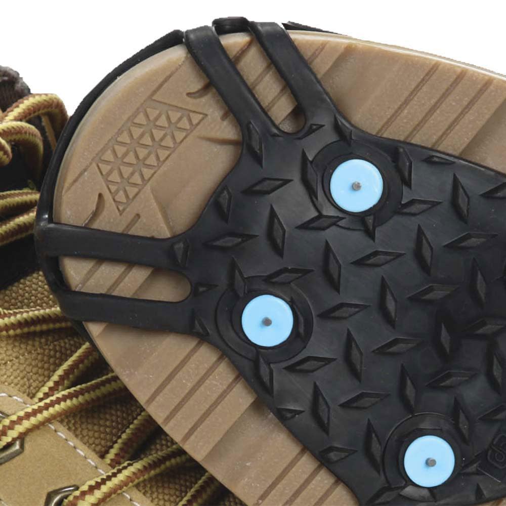 Due North All Purpose Over the Shoe Slip Resistant Footwear Traction Aid with Grip Carbide Spikes Bi-Directional Tread Medium - Flockneti