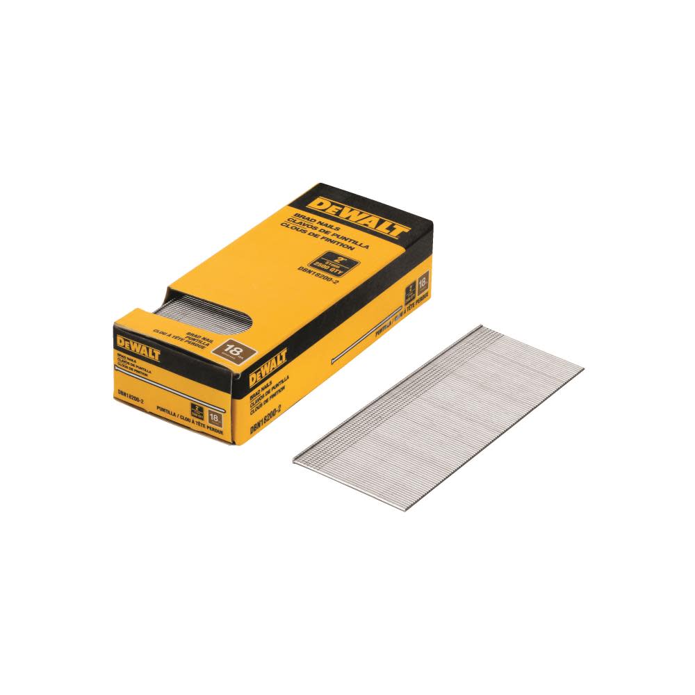 DEWALT Brad Nails 2″ 18 Gauge 2500qty - Flockneti