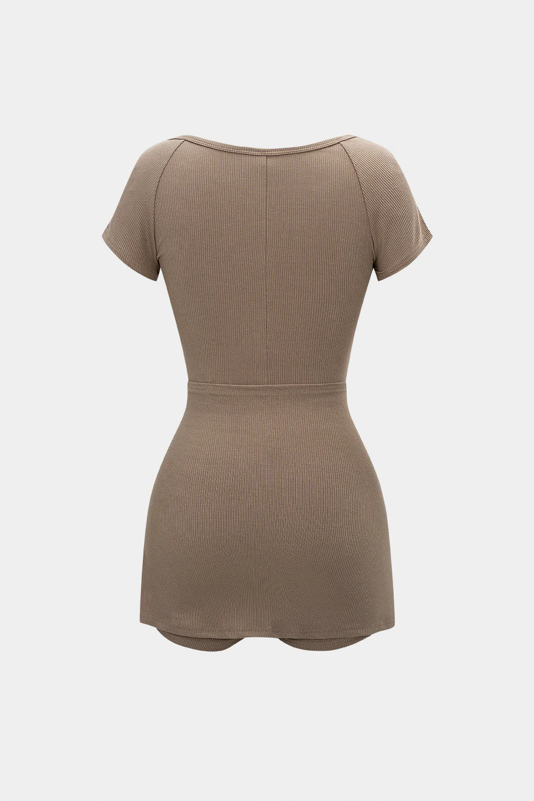Strappy V-Neck Long Sleeve Romper - Flockneti
