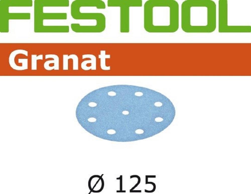 Festool Granat P1500 Sanding Abrasives for ETS 125 / RO 125 Sanders Pack Of 50 - Flockneti