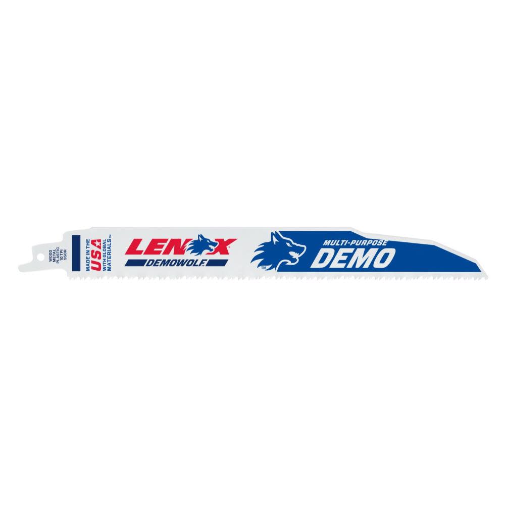 Lenox 9″ 10 TPI DEMOWOLF Reciprocating Saw Blade 5pk - Flockneti