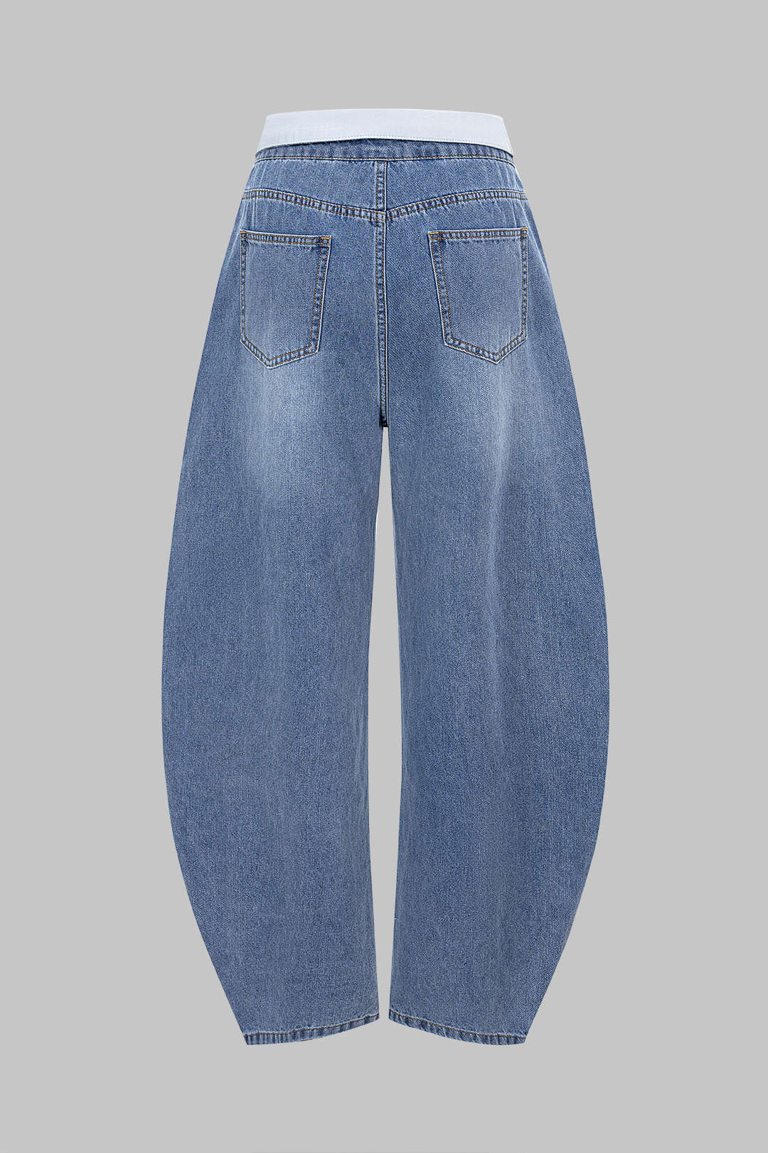 Denim Pocket Barrel Jeans - Flockneti