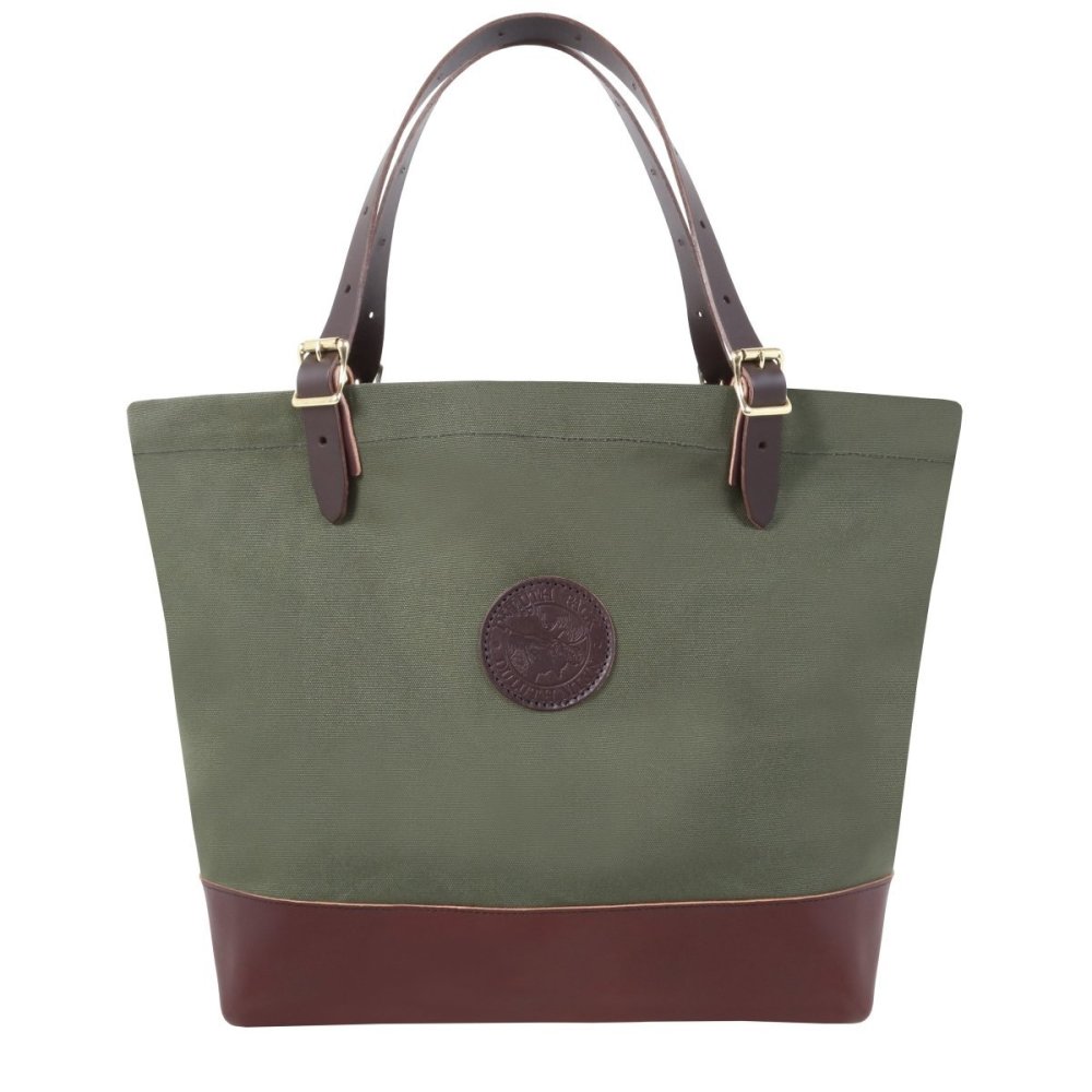 Duluth Pack 33 Liter Capacity Olive Drab Deluxe Market Tote - Flockneti