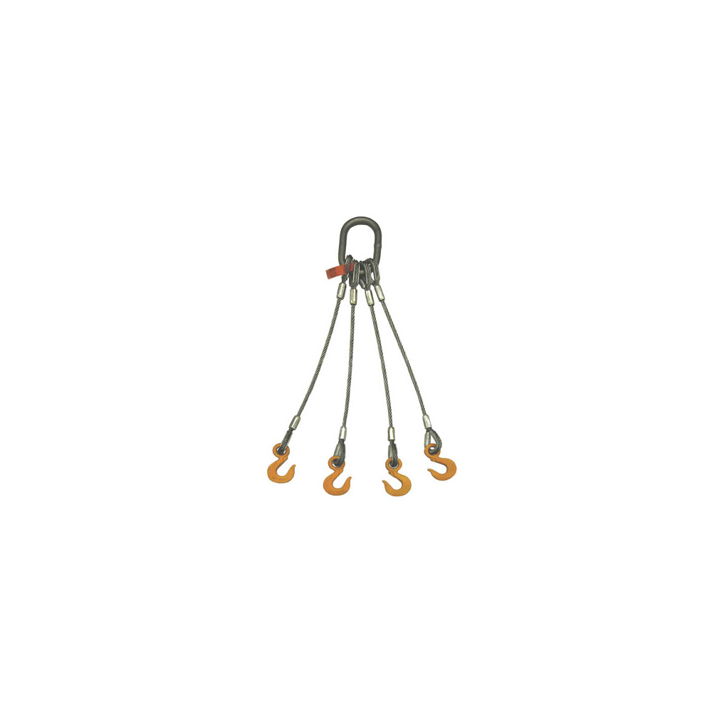 Lift-All 1/2 In. x 12 Ft. Eye & Eye 6 x 19 Permaloc Wire Rope Sling - Flockneti