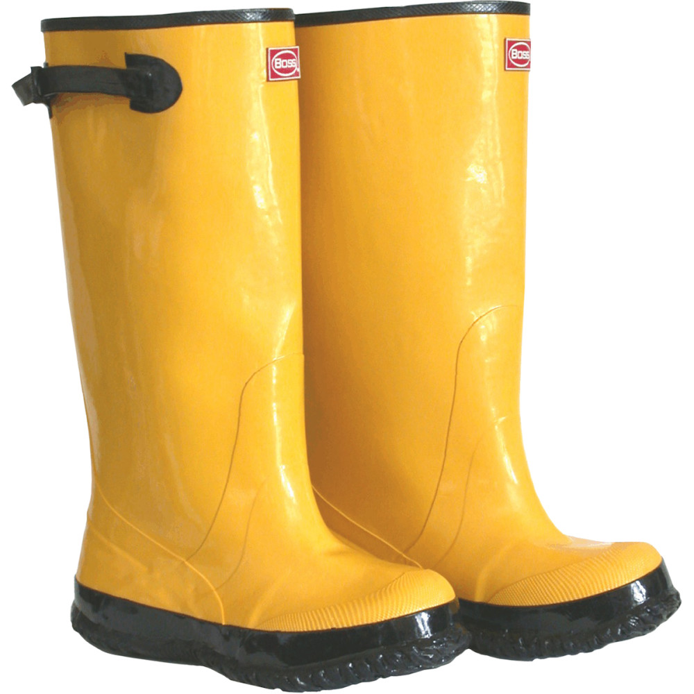 Protective Industrial Products Boss 17″ Yellow Rubber Over-The-Shoe Slush Boot Size 12 - Flockneti