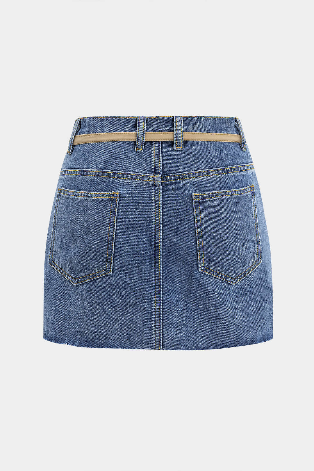 Denim Patchwork Mini Skirt - Flockneti