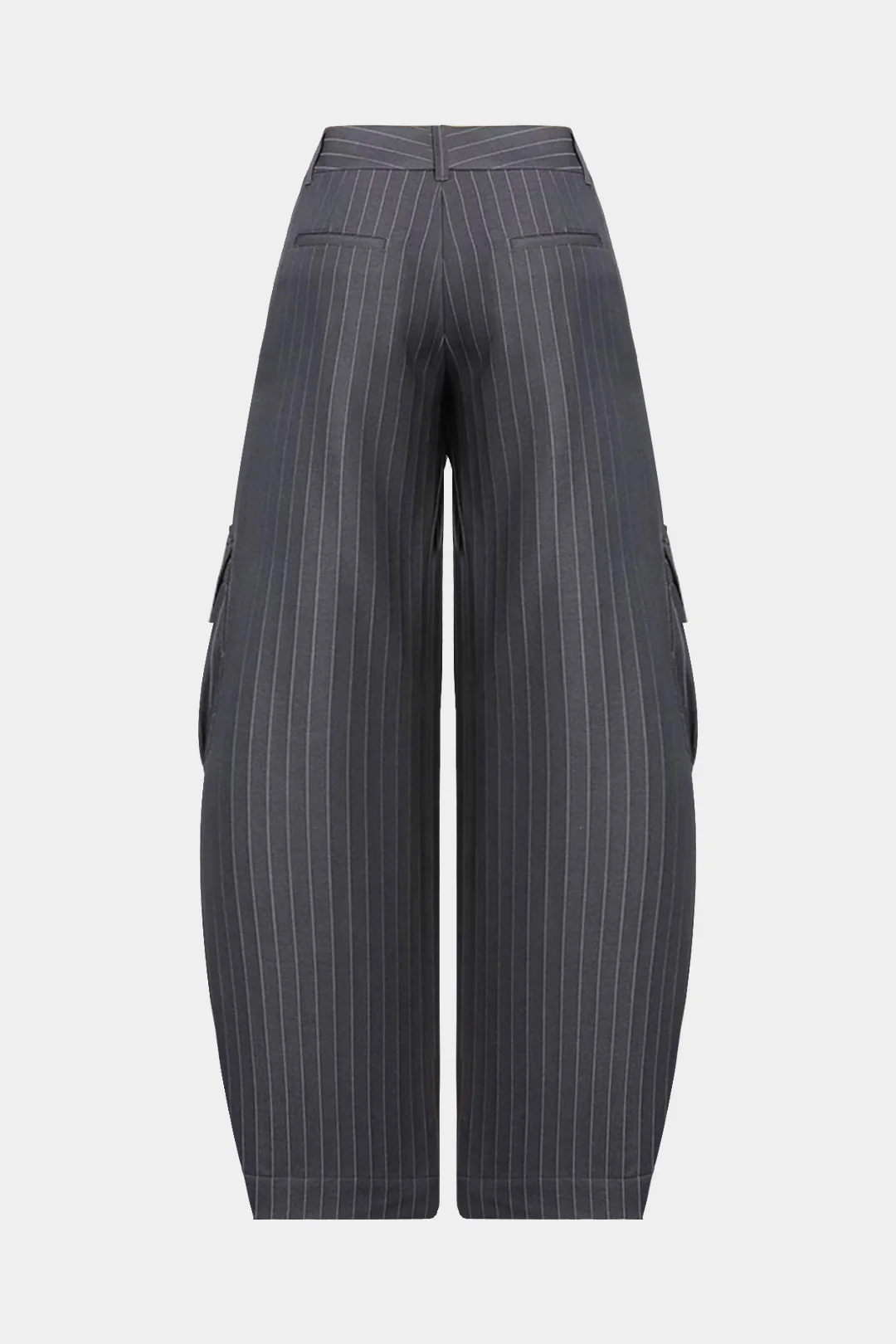 Stripes Print Pocket Wide-Leg Pants - Flockneti
