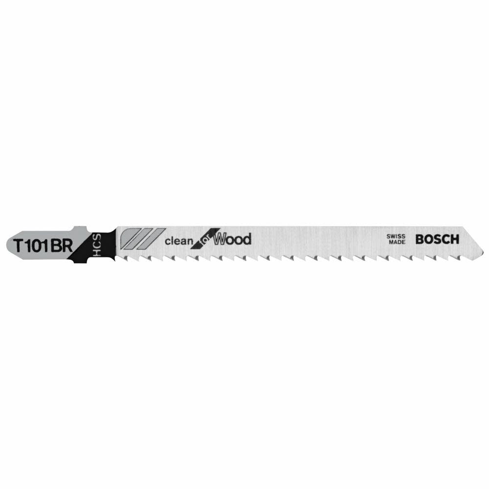 Bosch 5 pc. 4 In. 10 TPI Reverse Pitch Clean for Wood T-Shank Jig Saw Blades - Flockneti