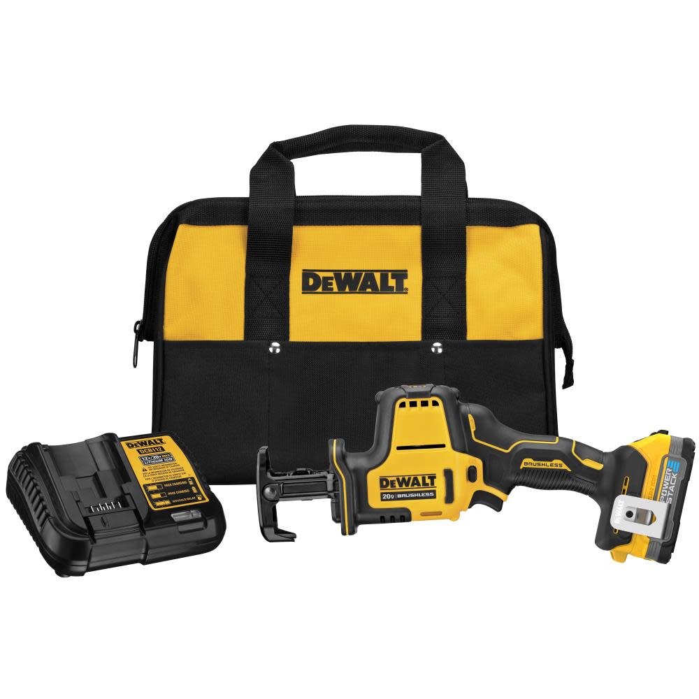 DEWALT ATOMIC 20V MAX One Handed Reciprocating Saw POWERSTACK Kit - Flockneti