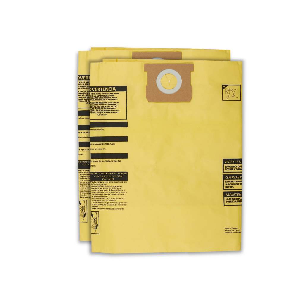 Shop Vac 15 to 22 Gallon Type J High Efficiency Disposable Filter Bag 2pk - Flockneti