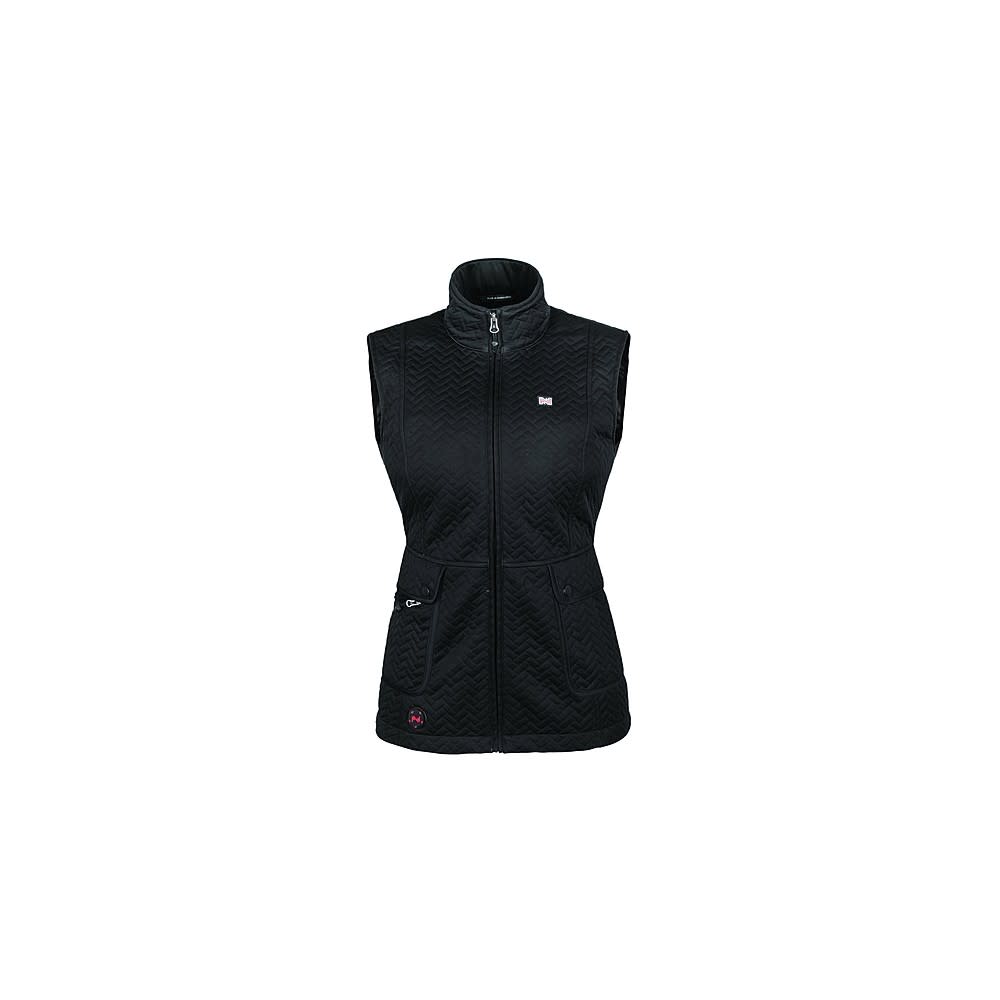 Mobile Warming Cascade Vest Womens Black Small - Flockneti