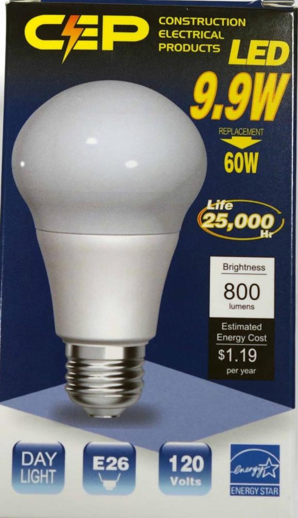 Construction Electrical Products 10W 800 Lumen E26 Impact Resistant Bulb - Flockneti