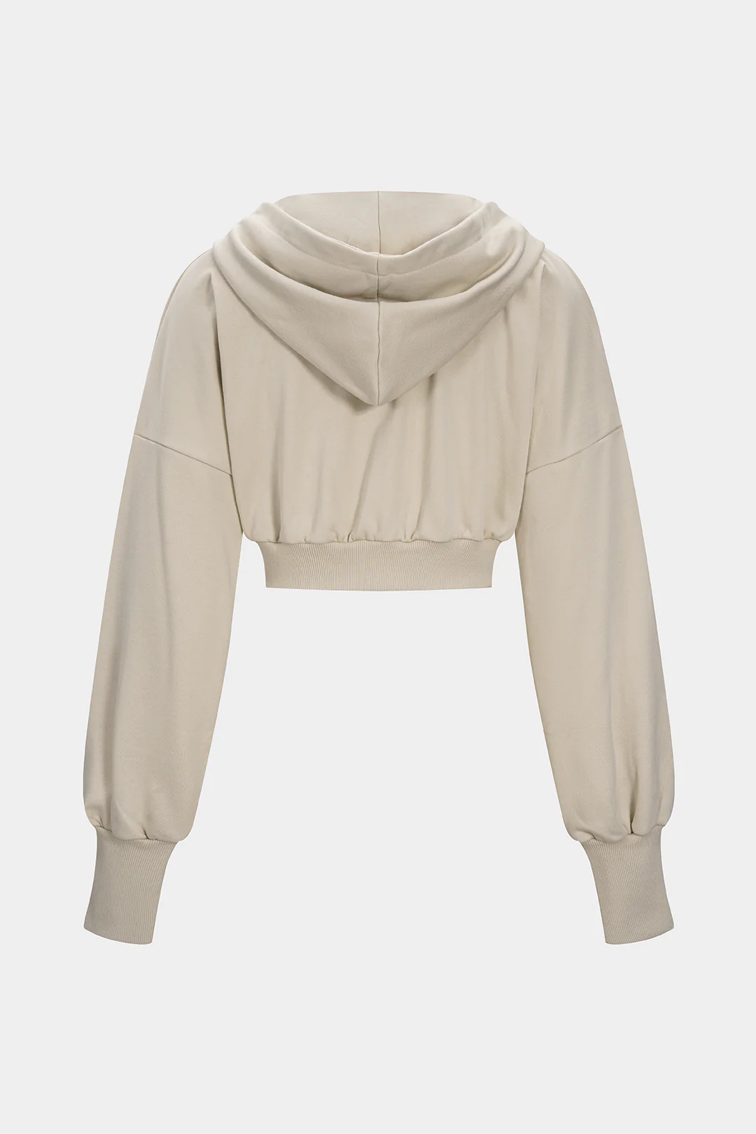 Zipper Pocket Cropped Hoodie - Flockneti