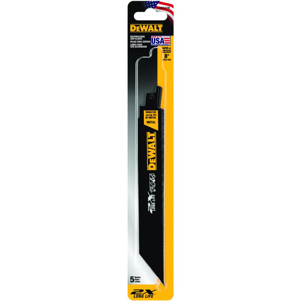 DEWALT 8-in 2X Premium Metal Cutting Blade (5 Pack) - Flockneti