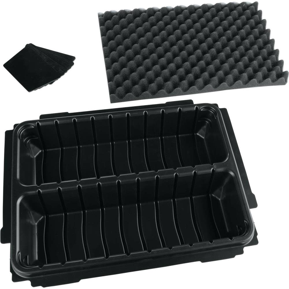 Makita MAKPAC Interlocking Case 2 Row Insert Tray - Flockneti
