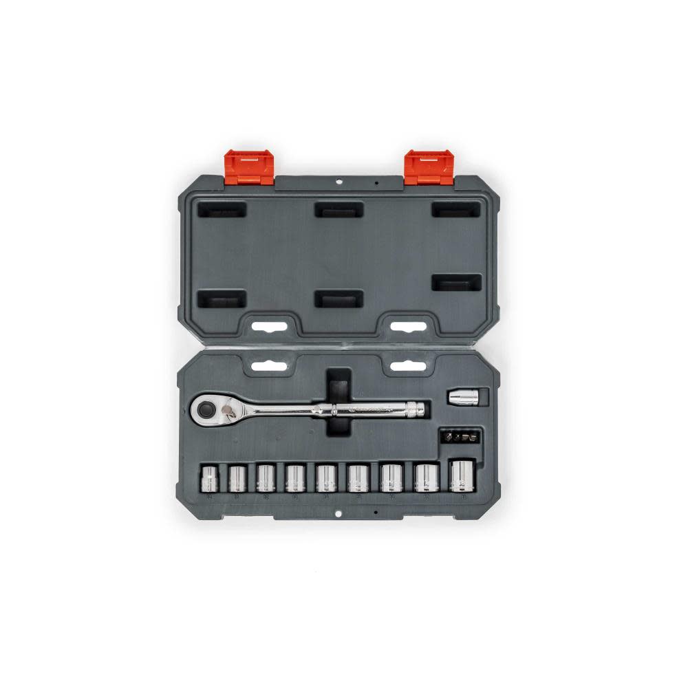 Crescent 15 Pc 3/8″ Drive 6 Point Metric Mechanics Tool Set - Flockneti