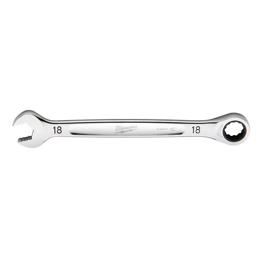 Milwaukee Ratcheting Combination Wrench 18mm Metric - Flockneti