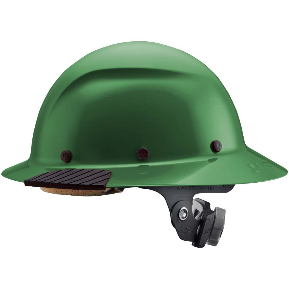 Lift Safety Hard Hat DAX Green Fiber Resin Full Brim - Flockneti