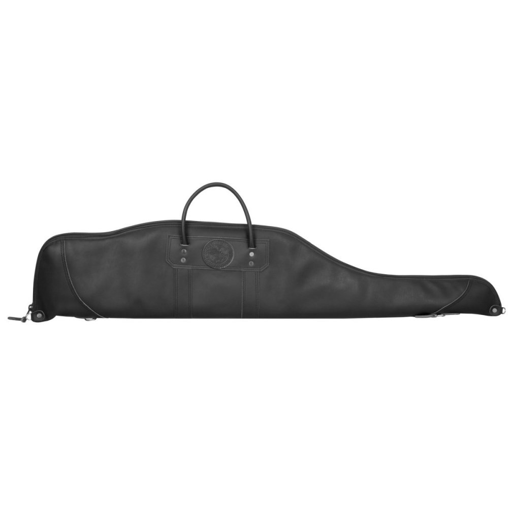 Duluth Pack 55 In. L Black Smooth Leather Rifle Case With Scope - Flockneti