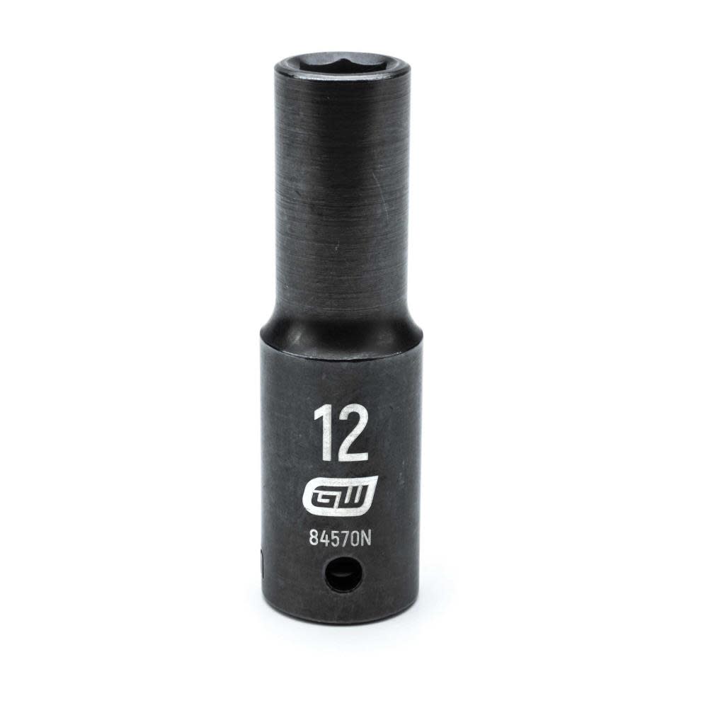 GEARWRENCH 1/2″ Drive 6 Point Deep Impact Metric Socket 12mm - Flockneti
