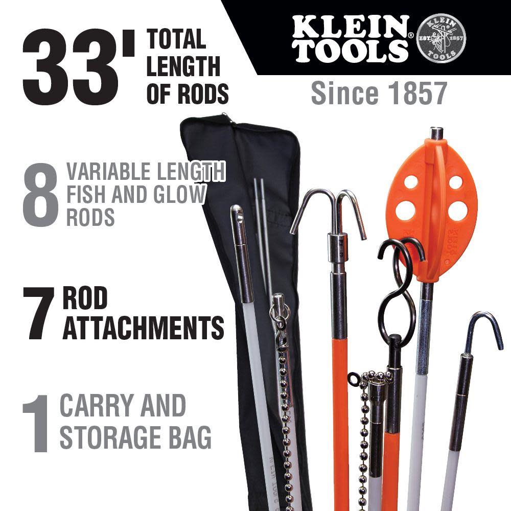 Klein Tools Splinter Guard Fish & Glow Rod Kit - Flockneti