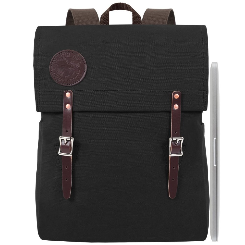 Duluth Pack 20 Liter Capacity Black Laptop Scoutmaster Pack - Flockneti