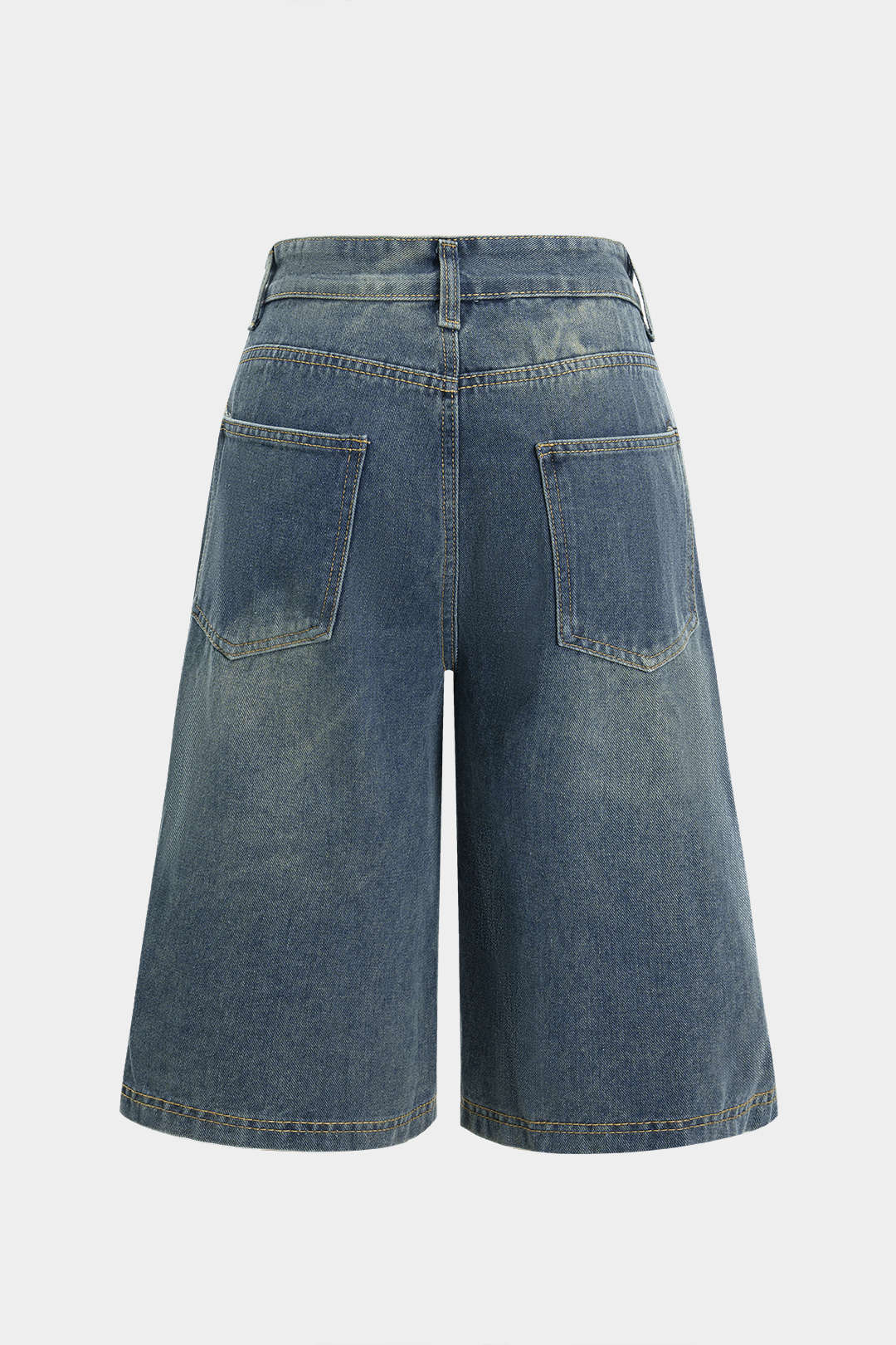Denim Wide Leg Jorts - Flockneti