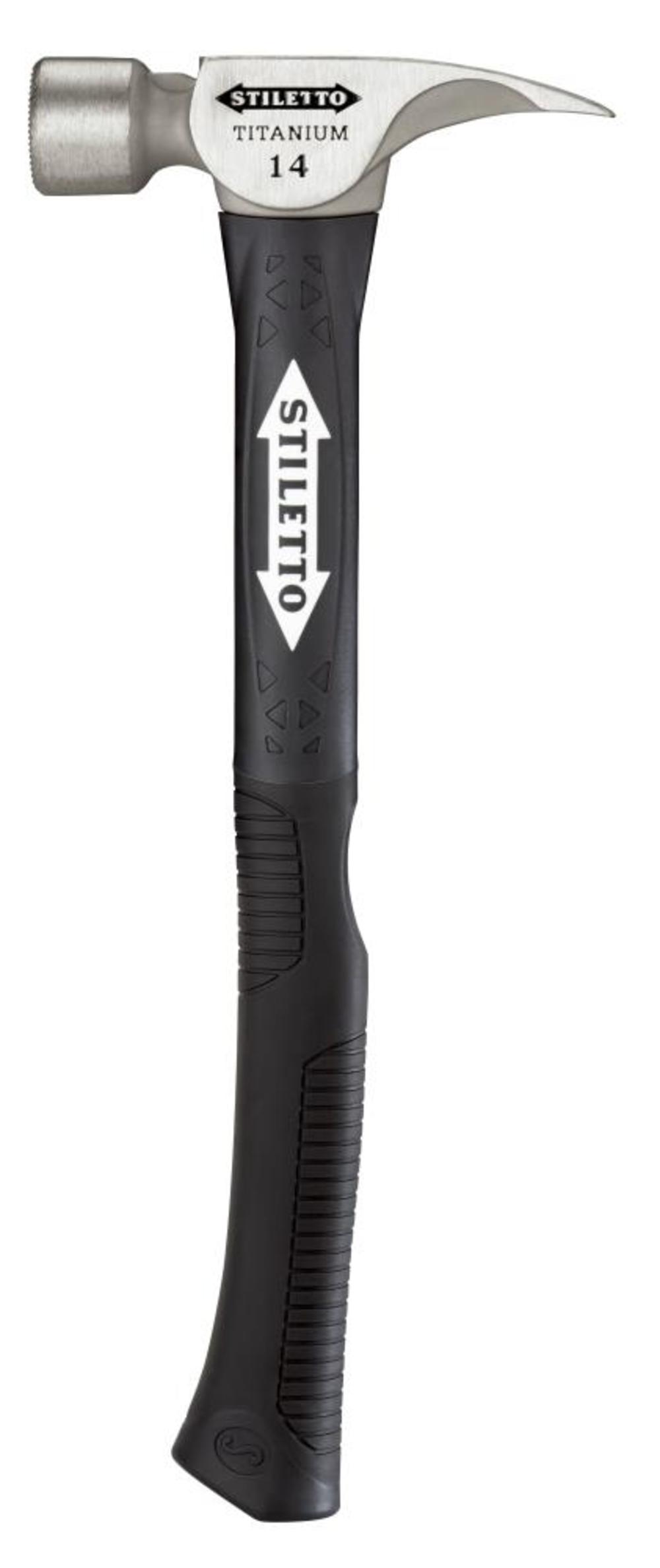 Stiletto 14oz Hammer Titanium Smooth Face with 16″ Hybrid Fiberglass Handle - Flockneti