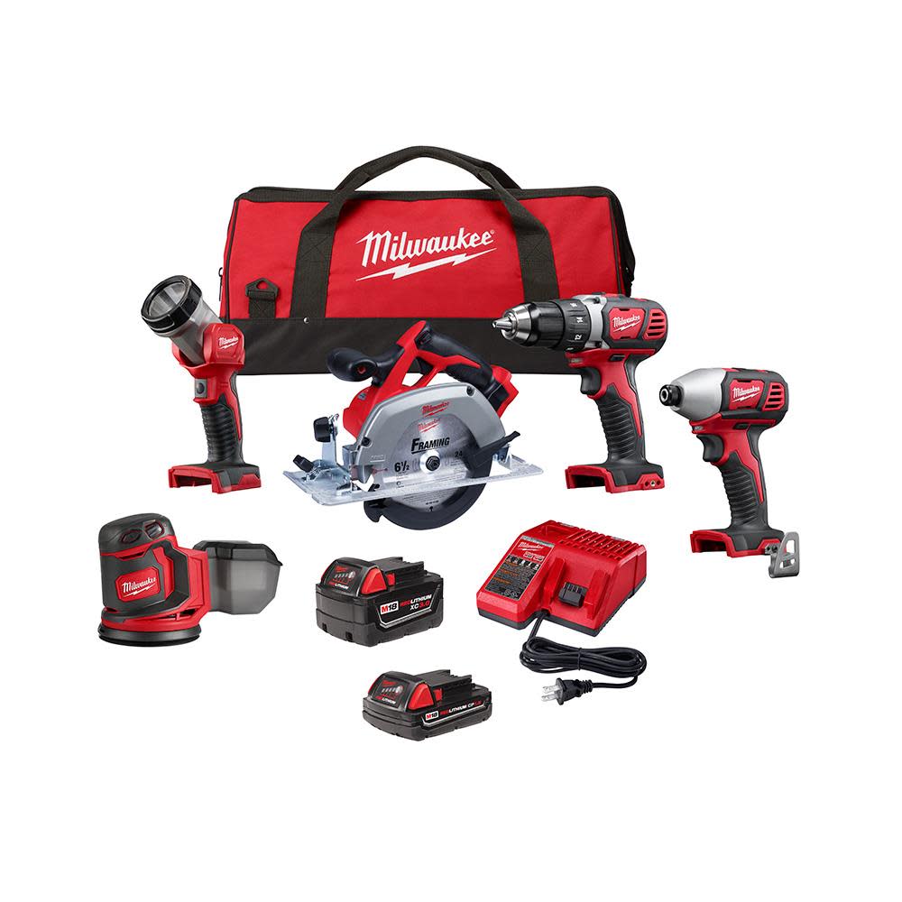 Milwaukee M18 5 Tool Combo Kit - Flockneti