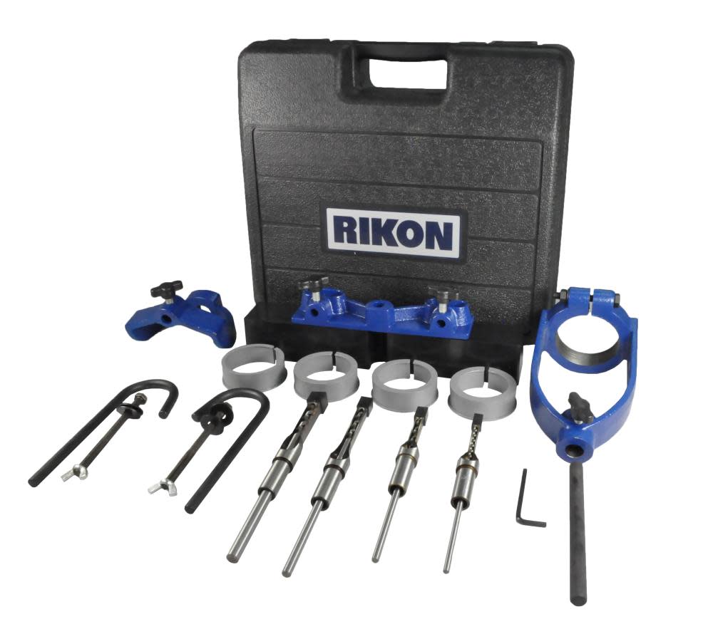 Rikon Morticing Attachment with Chisels Fits 13 In. 17 In. 20 In. 34 In. Drill Presses - Flockneti