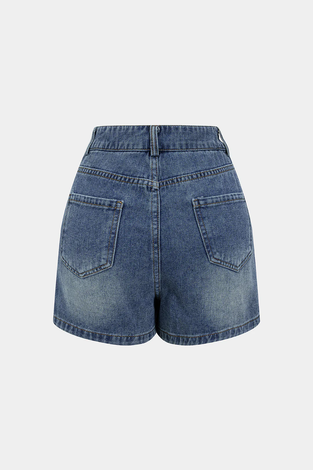 Denim Button High Waist Skirt - Flockneti