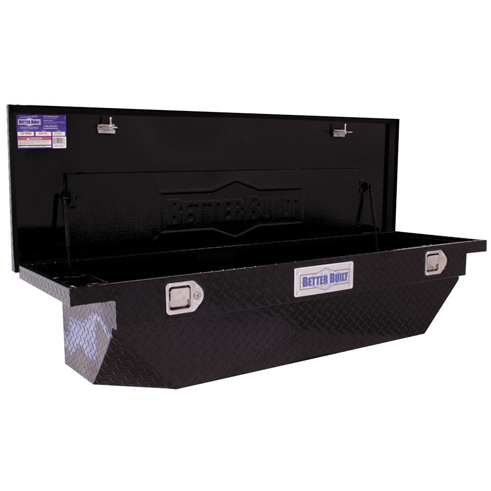 Better Built 61.5″ Crown Saddle Truck Tool Box LOW PROFILE GLOSS BLACK - Flockneti